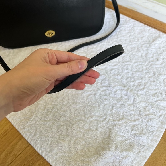 Vintage Coach Convertible Clutch Crossbody Bag Black 70s - Picture 5 of 14